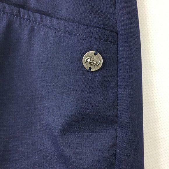 Cracked‎ Wheat Shorts Womans Sz 6 Navy Blue Golf Long Bermuda Crop Stretch - Picture 4 of 5